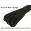 Dây buộc dây dù ICUCKO, Dây Paracord phản quang 4 Mm đa chức năng, 7 lõi cắm trại DIY Vòng tay Dây lều cứu hộ ngoài trời