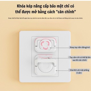 Nút bịt ổ điện cao cấp chống giật C&M houseware nhỏ gọn chắc chắn dễ sử dụng có quai cầm tiện lợi an toàn cho trẻ nhỏ
