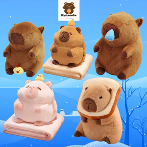 Rytanda Capybara plush toy Gấu bông Capybara chảy nước mũi êm mịn dễ thương Búp Bê Nhồi Bông capibala Kiểu Dáng Dễ Thương Xinh Xắn