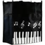 Túi xách phím đàn Piano ZENZON, Túi lưu trữ tạp hóa sáng tạo bền bỉ, Túi Tote tái sử dụng chắc chắn đầy màu sắc Người đàn ông