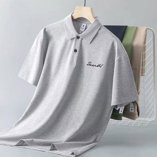 DICHUANGZHE Áo sơ mi polo ve áo thoáng mát thời trang dành cho nam giới Áo thun ngắn tay in hình đơn giản