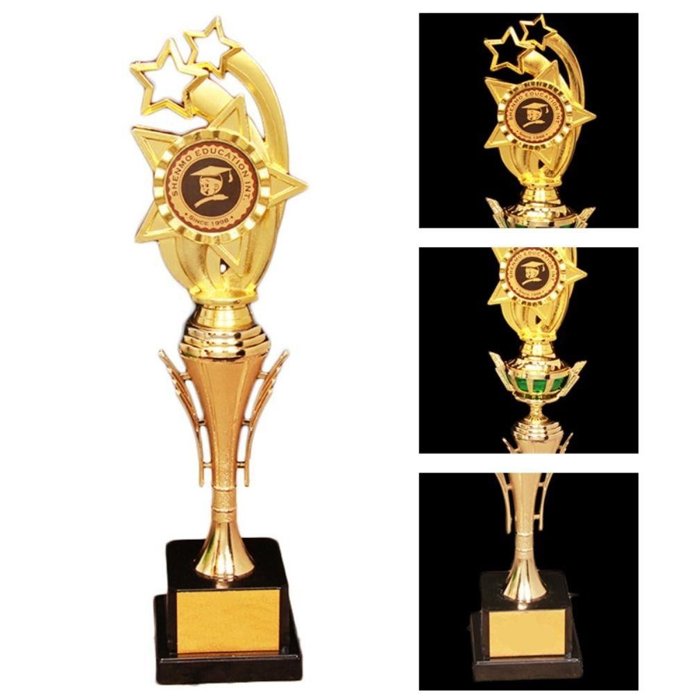 Cúp giải thưởng GOODH bằng nhựa mạ vàng, cúp ngôi sao cho cuộc thi thể thao, phần thưởng trường học