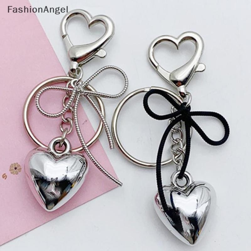 Fashionangel Y2k Nơ Trái Tim Lớn Móc Khóa Nơ Chìa Khóa Nhẫn Nữ Cô Gái Tình Bạn Tặng Xe Túi Xách Trang Trí VN
