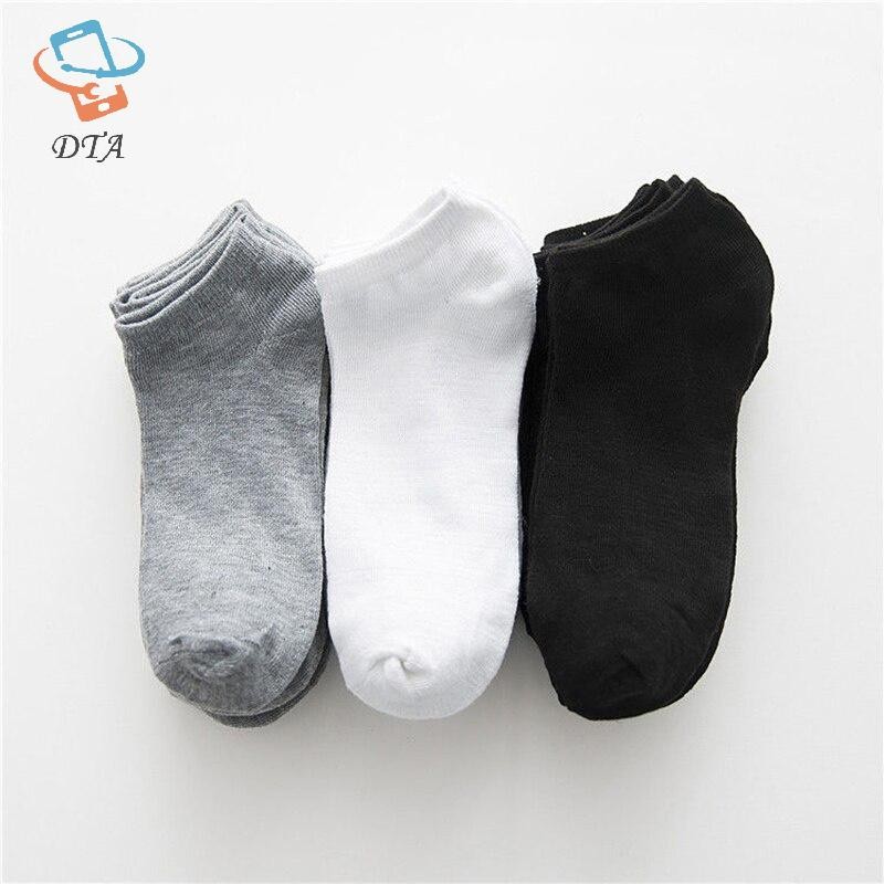 [DTA] 5 Đôi Tất Nữ / Nam Thuyền Vô Hình Cắt Thấp Silicon Chống Trơn Trượt Mùa Hè -show Tất Mắt Cá Chân Màu Trơn Thường Thoáng Khí VN