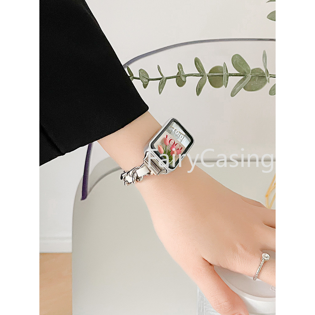 Dây thép không gỉ thời trang cho Huawei Band 11/10/9/8/7/6 và Honor Band 9/6/7