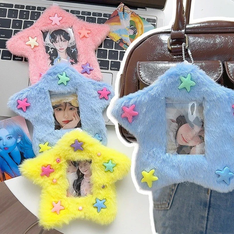 1 Chiếc Dễ Thương Sang Trọng Kpop Photocard Giá Đỡ Có Móc Khóa Kawaii Hoạt Hình Tay Ảnh ID Ngân Hàng Thẻ Tín Dụng Bảo Vệ Văn Phòng Phẩm
