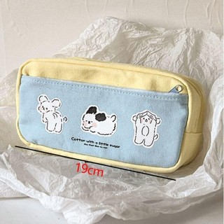 Risedot Đựng Bút Chì / Mỹ Phẩm Sức Chứa Lớn Có Khóa Kéo In Họa Tiết Chú Cún Đa Năng Chất Lượng Cao Cho Học Sinh