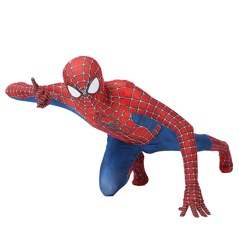 Raimi Spider-Man cosplay cho người lớn và trẻ em - Áo liền quần zentai phù hợp Halloween
