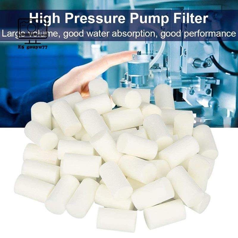 [Gouyu77] Bộ 50 Bộ phận lọc bơm áp lực cao Bộ lọc bông thành phần Bộ phận máy nén khí 30Mpa cho máy nén khí