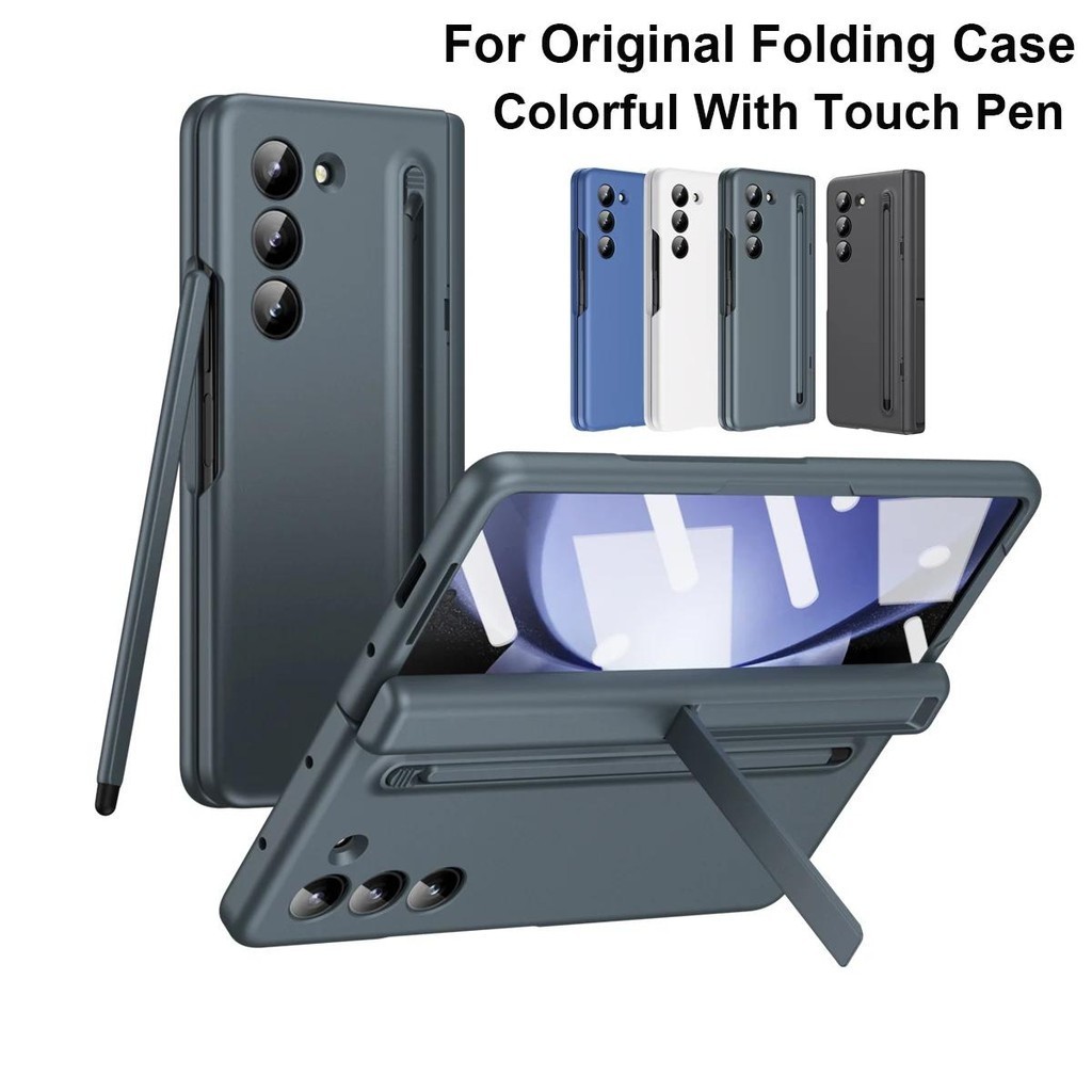 360 Bảo Vệ Toàn Diện Bản Lề Dành Cho Samsung Galaxy Z Fold 7 6 5 4 3 Kính Cường Lực Phim Có Bút Cảm Ứng Gấp Bao Đựng