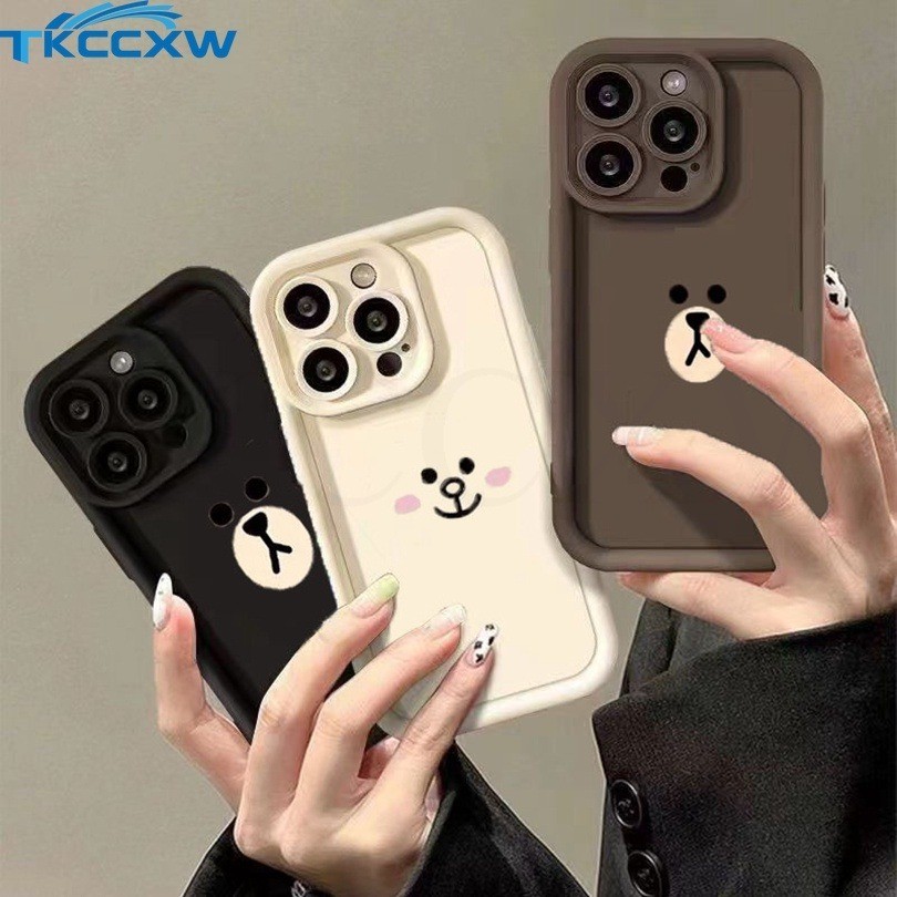 Dành Cho Samsung Galaxy S24 S23 Plus S24 S23 S22 Ultra S23 S20 S21 FE A05 A05S A25 A35 Vỏ Hoạt Hình Gấu Nâu Cony SLY Mềm Mờ