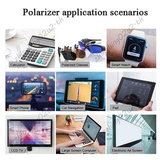 Phim phân cực bộ lọc phân cực LCD / LED cho ảnh phân cực 10X10cm, 5 CÁI Không dính