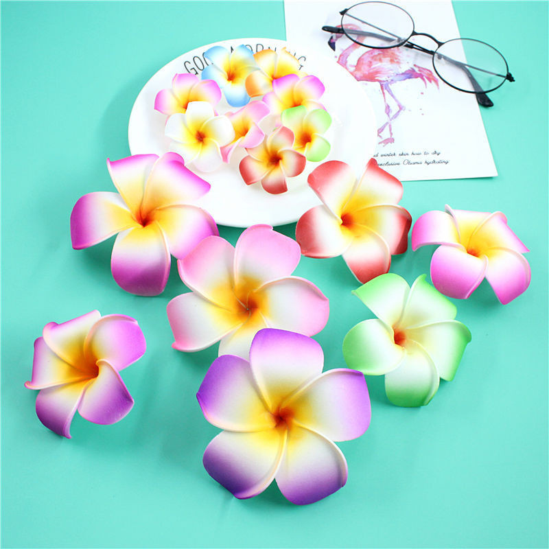 Kẹp tóc Hawaii Đồ trang trí Plumeria Hoa trang điểm cho phụ kiện