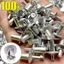 ICUCKO 10 / 20 / 50 / 100 Chiếc Đinh Tán Mở Rộng, Chốt Đầu Phần Cứng Bộ Gõ Khai Thác Ốc Vít Mở Rộng, Dụng Cụ Cố Định Động Búa Lõi Nhôm Móng Tay Mở Rộng