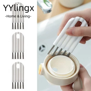 YYlingx Bàn chải nắp cốc, Dụng cụ nhà bếp Bàn chải làm sạch đa chức năng, Bàn chải khoảng cách bàn phím lông mềm gia dụng