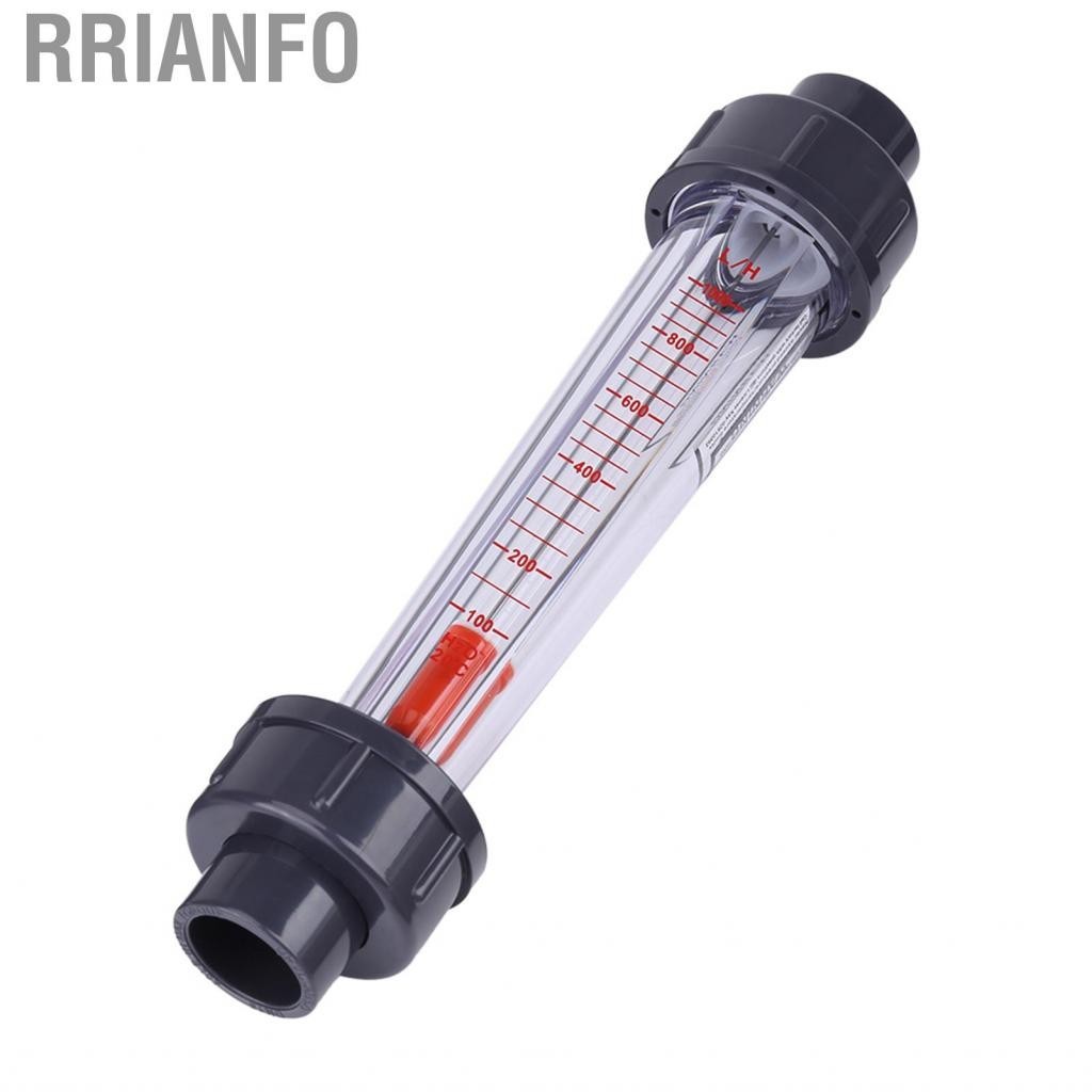 Rrianfo Đồng hồ đo lưu lượng tức thời Ống nhựa loại 100‑1000L/H Đồng hồ đo lưu lượng nước LZS‑15D