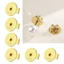 Yoo Gói 10 Bông Tai Kim Loại Nút Chặn Lưng Đĩa Tròn Đóng Tai Cho Bông Tai Nặng Jewlery Phát Hiện
