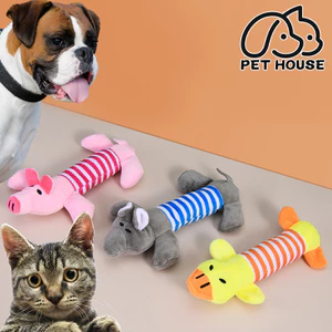 【Pet House】Đồ Chơi Phát Âm Nhồi Bông Cho Chó Mèo, Các Đồ Vật Động Vật Bốn Chân Như Lợn Vịt, Voi Dạng Dài