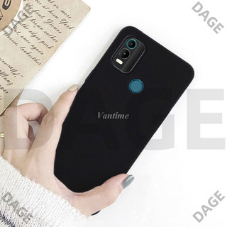 Dage Cho Nokia C21 Plus Ốp Lưng Mềm Đá Sa Thạch Siêu Mỏng Chống Mồ Hôi Chống Trơn Trượt Mặt Sau Vỏ Điện Thoại