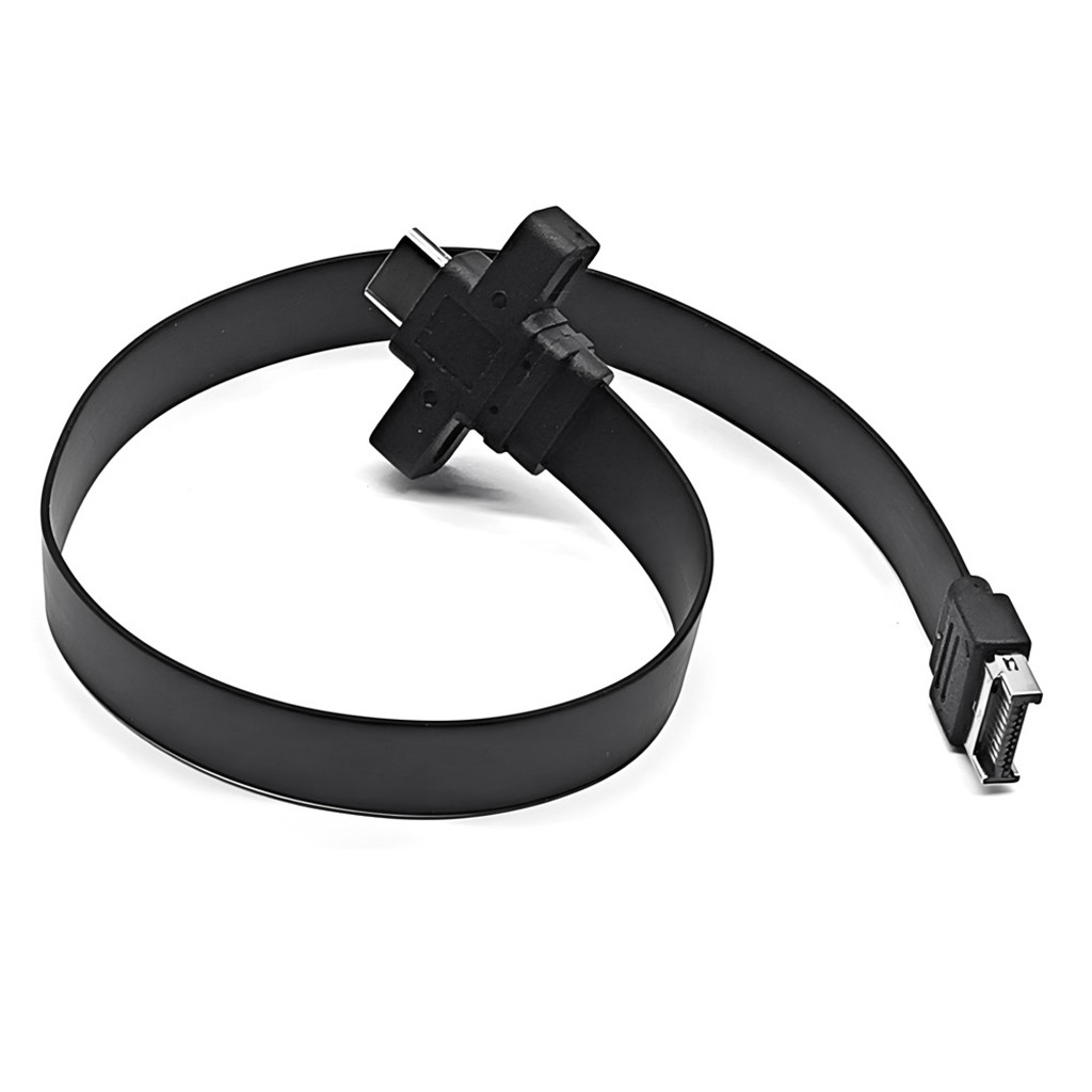 Bảng điều khiển phía trước JMT USB3.2 Type E (A-KEY) sang Type C Cáp nối dài đầu nối nữ Gen2x2 10Gbps / 20Gbps