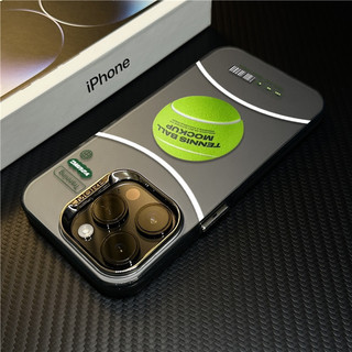 Ốp điện thoại thể thao tennis minh họa mạ điện cho iPhone 16 15 14 13 12 11 Pro Max