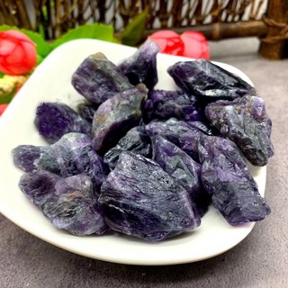 3-5cm Pha lê nguyên đá hương liệu bột đá trắng tím vàng xanh fluorite để trang trí văn phòng tại nhà