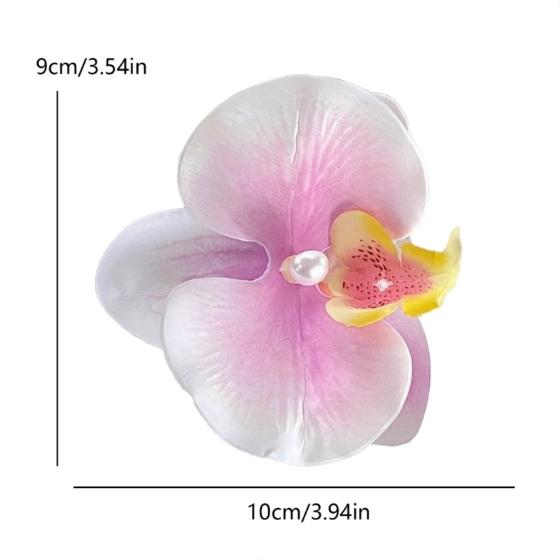 Barrette hoa lớn acrylic - Kẹp tóc ngọt ngào và độc đáo