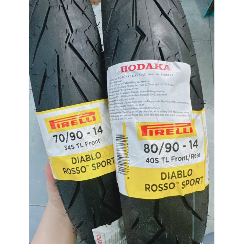 Vỏ lốp xe Pirelli Diablo Rosso Sport không ruột xe tay ra | Shopee Việt Nam