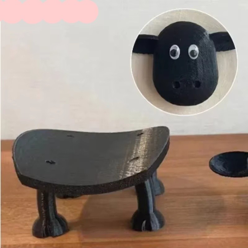 3 Chiếc Dễ Thương Cừu Đen Đựng Giấy Vệ Sinh Vui Vẻ Giá Đỡ Giấy Vệ Sinh Độc Lập Bộ Phòng Tắm 3D In Giấy Giấy Dụng Cụ Bảo Quản