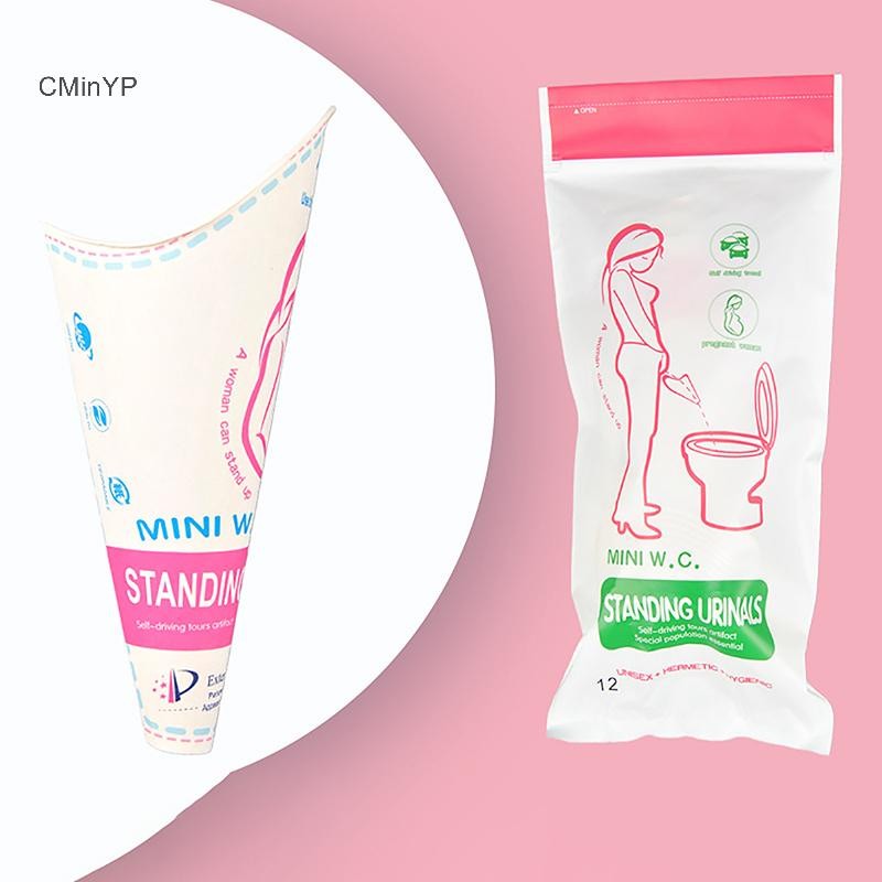 Cyp 12 Máy Tính Giấy Dùng Một Lần Nước Tiểu Người Phụ Nữ Đứng Lên Pee Cho Cắm Trại Du Lịch Ngoài Trời Vệ Sinh Vinh Quang