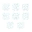 Mẫu sơn mặt THEGIRL8B, Sao chép stencils Rỗng DIY Body Art Paint stencils, Trang trí thủ công trang trí có thể tái sử dụng Bản mẫu tranh trang điểm dập nổi Vẽ tay
