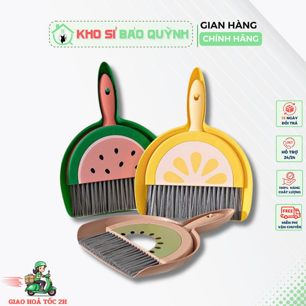 Bộ chổi quét và hốt rác để bàn mini cầm tay tiện dụng chổi và xẻng quét ...