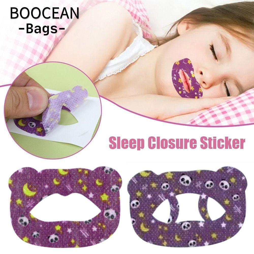 Boocean 30 Miếng Dán Thở Miệng, Băng Đóng Vải Không Dệt Hỗ Trợ Giấc Ngủ, Thân Thiện Với Da Dừng Ngáy Chăm Sóc Sức Khỏe Miệng Dễ Ngủ Băng Bé Trai