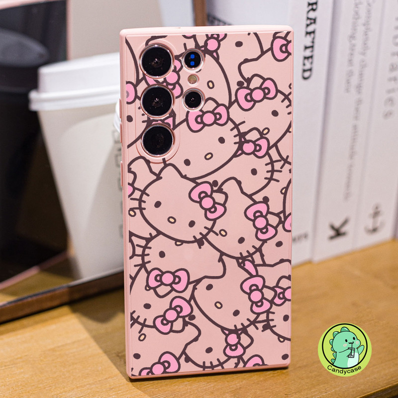 Vỏ Phong Cách Hàn Quốc Cho OPPO A79 5G A18 A38 A78 A58 4G A17 A17K A16K A16E A57 A77 4G A77S A57E A57S A73 5G 4G Vỏ Hoạt Hình Dễ Thương ins Hello Kitty Vỏ Điện Thoại TPU Mềm