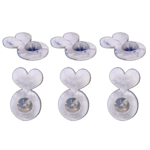 Yoo 6 Chiếc Acrylic Lớn Studs Lưng Đa Năng Earlobe Hỗ Trợ Phong Cách Có Thể Điều Chỉnh Bông Tai Nâng Tai Phụ Kiện C