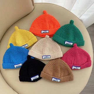 Mũ vải dệt kim Windproof Ear Guard Màu rắn cho bé trai và bé gái