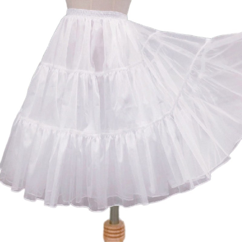 FL Hoopless Petticoat Váy Nữ Dưới Đầm Dài Đầu Gối Váy Crinoline