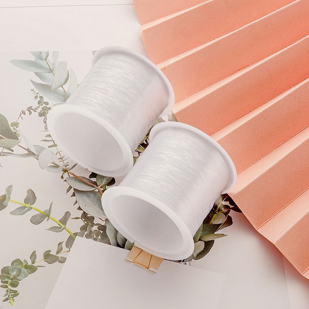 Dây co giãn xâu chuỗi hạt, dây cước lụa, thun co giãn xỏ vòng tay TOOLM