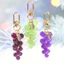 BTF Mô Phỏng Nho Mặt Dây Chuyền Móc Khóa Túi Charm Ba Lô Trang Trí Trang Sức Cho Nữ