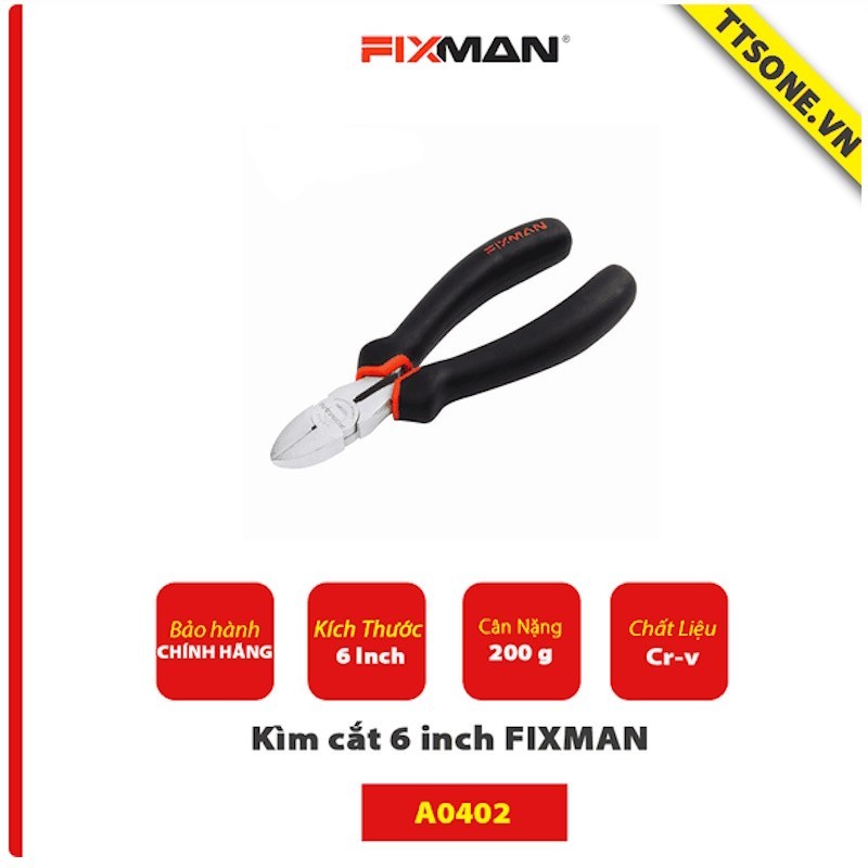 Kìm cắt 6 inch FIXMAN A0402 - Chính hãng | Shopee Việt Nam