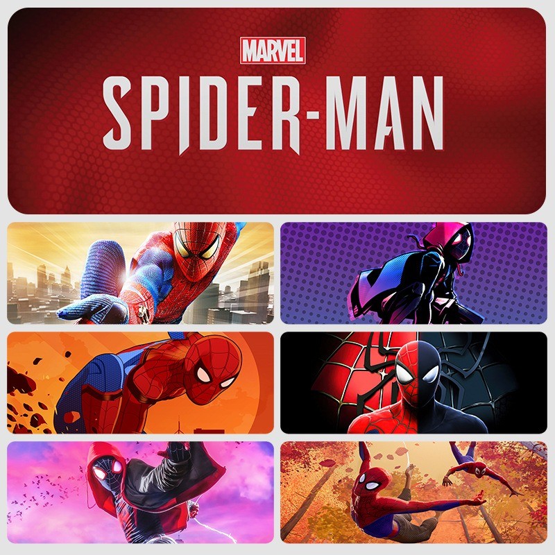 Disney MARVEL Spider-Man Lớn Chuột Chơi Game Miếng Lót Khóa Cạnh Có Thể Giặt Được Chống Trơn Trượt Bàn Thảm Cho Máy Tính Thể Thao Điện Tử