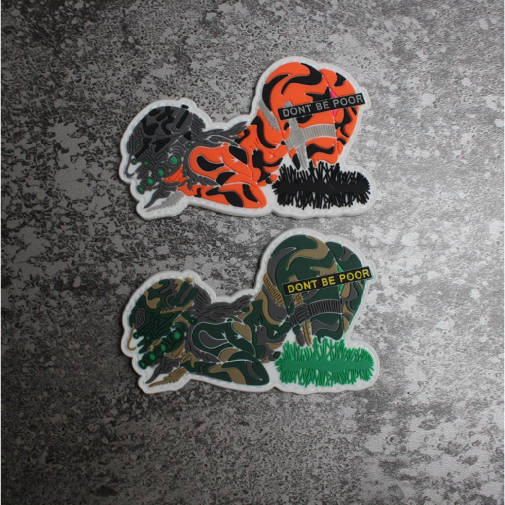 Patch_velcro nữ chiến binh PVC dán quần áo_ba lô_túi xách