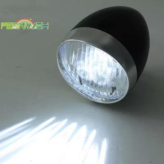 [Fernweh] Đèn pha cổ điển Retro ABS 3 Đèn LED xe đạp đi đêm Cảnh báo an toàn Đèn trước không có pin [MỚI]