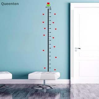Miếng dán tường trái tim Queenten biểu đồ tăng trưởng cho bé dưới thước đo chiều cao động vật biển QT