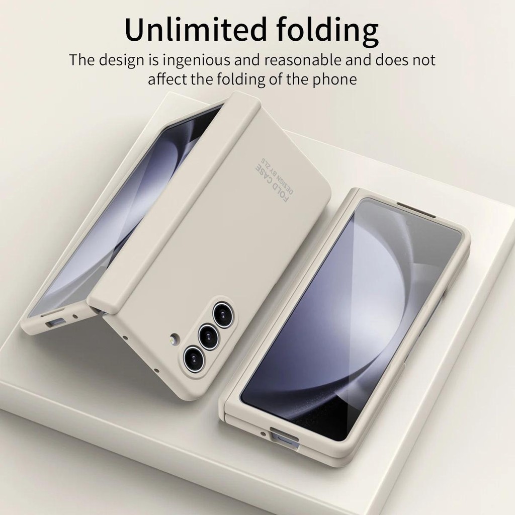 Bản Lề Dành Cho Samsung Galaxy Z Fold 7 6 5 4 3 2 Chất Lỏng PC Armor Chống Sốc 360 Toàn Màn Hình Bảo Vệ Gấp 4