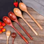 Muỗng Gỗ Phong Cách Nhật Bản ​- Đồ ăn Muỗng súp tay cầm dài ​- Để ăn Trộn Khuấy Nấu Nướng ​- Bộ đồ ăn hữu ích cho nhà bếp gia đình