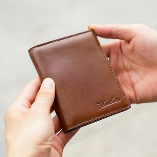 Ví Da Nam FttLeather Da Bò Xịn 100% May Viền Thủ Công mã 8040B