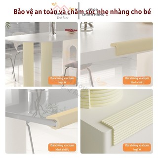 Xốp Bọc Cạnh Bàn MYD.23 Nhiều Màu Loại L-W Dày Dặn An Toàn Cho Bé