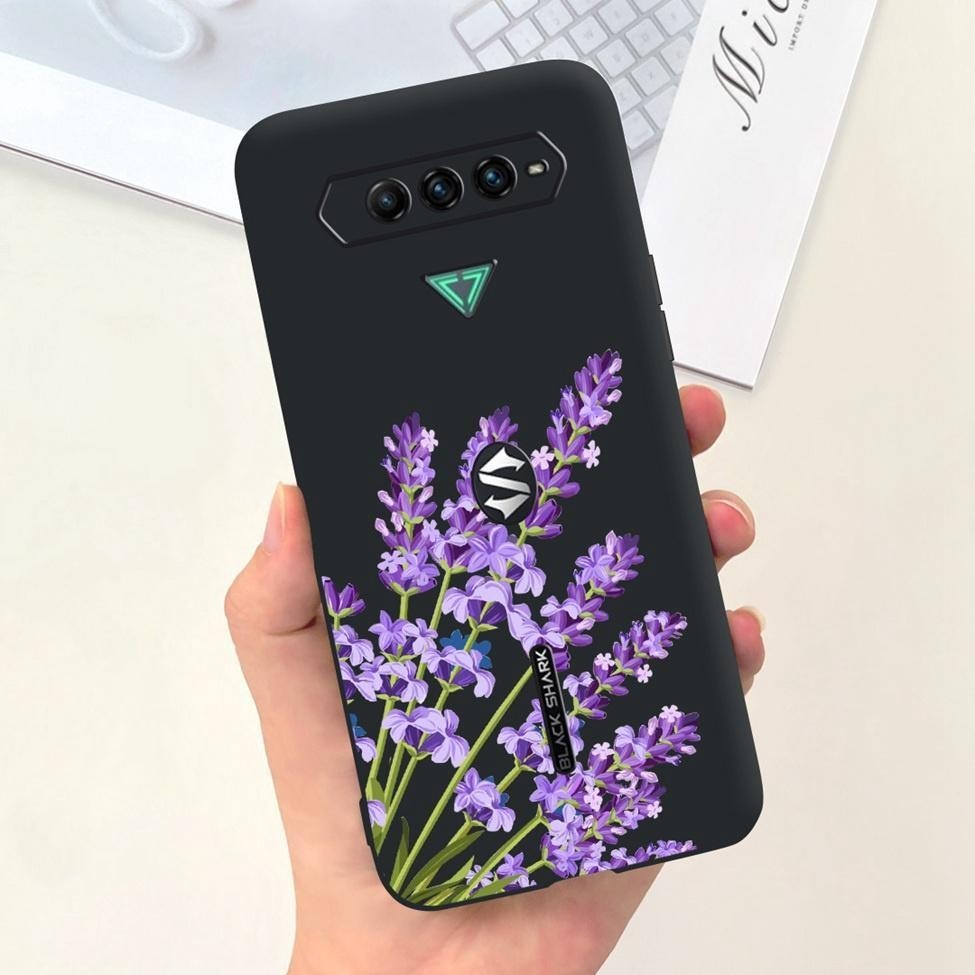 Ốp lưng Xiaomi Black Shark 5 RS Thẩm Mỹ Thời Trang Hoa Dễ Thương Ngộ nghĩnh Sơn Mờ Silicon Mềm Ốp Lưng Cá Mập Đen 5RS Vỏ Điện Thoại