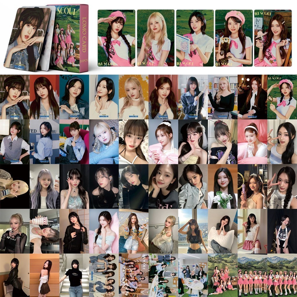 Linxx 55 Chiếc IVE IVE SCOUT Album Lomo Card Kpop Photocards Bưu Thiếp Series